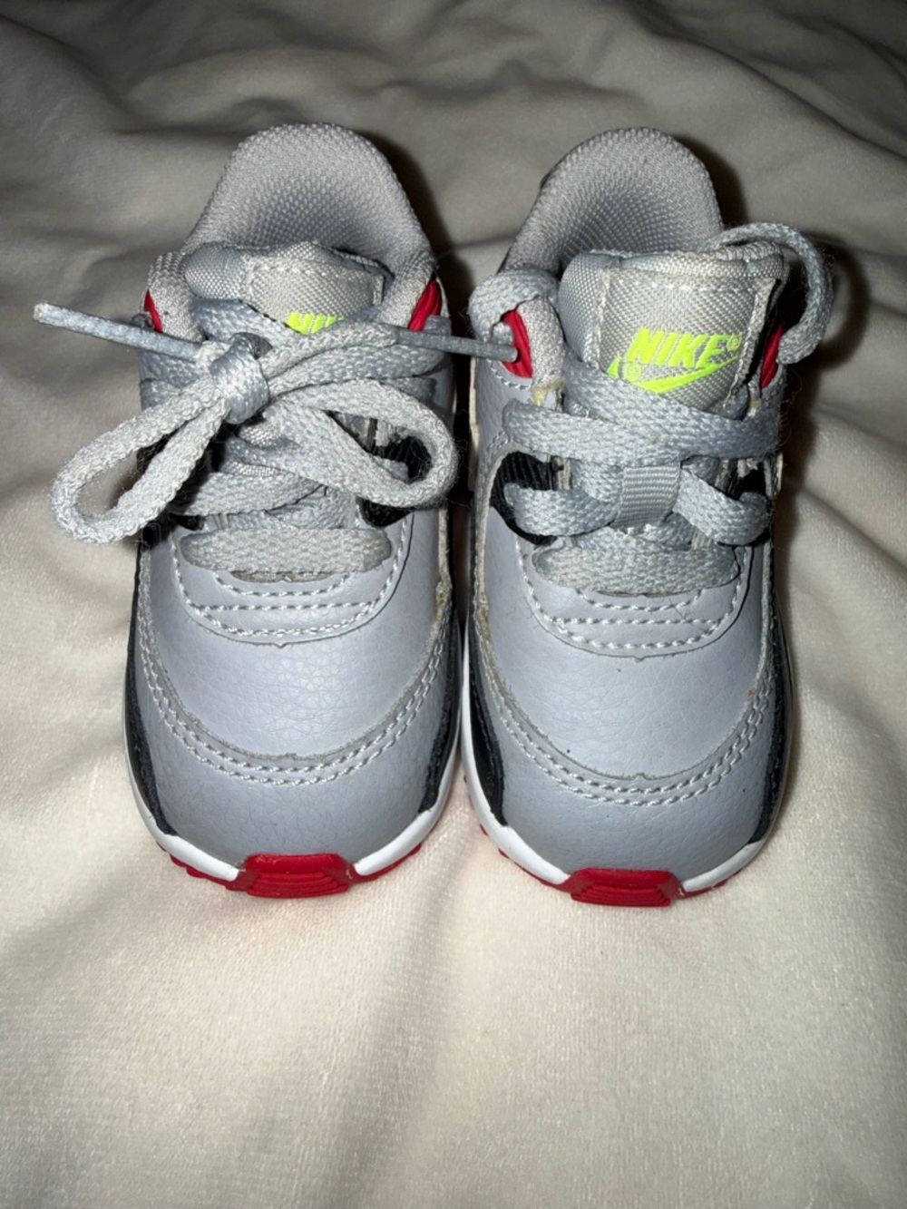 Nike Air Max 90 Kids Gray, Red & black